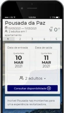Mais vendas pelo site de sua Pousada com o melhor Software de Hotel FastHotel